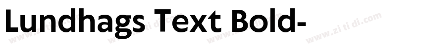 Lundhags Text Bold字体转换